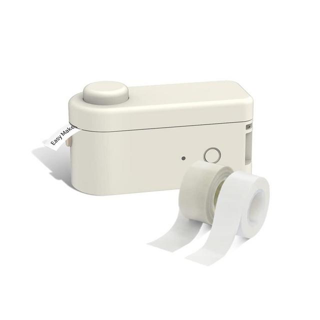 MakeID Label Maker Machine with Tape for Storage with 3/5 inch or 16mm Tape Bluetooth USB Rechargeable for Android iOS Label Printer Cute Fonts Emoji Different Calligraphy Stickers Fast and Easy