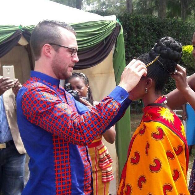 Culturally, Christopher had to identify his bride among others.  Once identified, he adorned her with a crown , as his queen..more pictures of the ceremony are on our Facebook pages