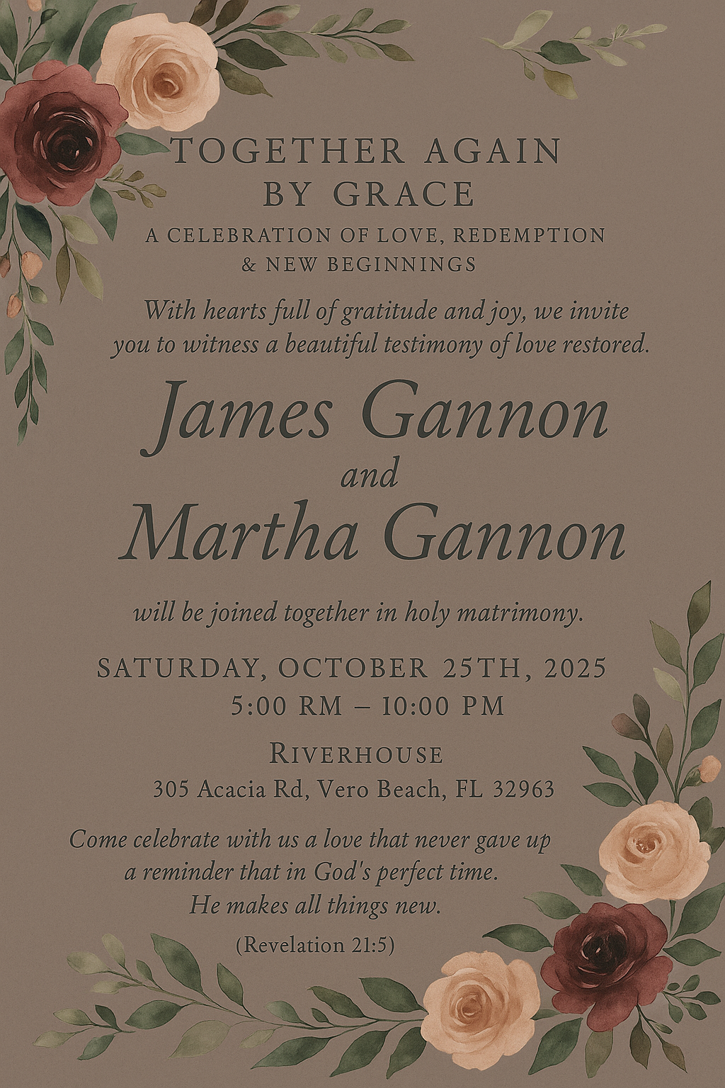 The Wedding Website of Martha Gannon and James Gannon