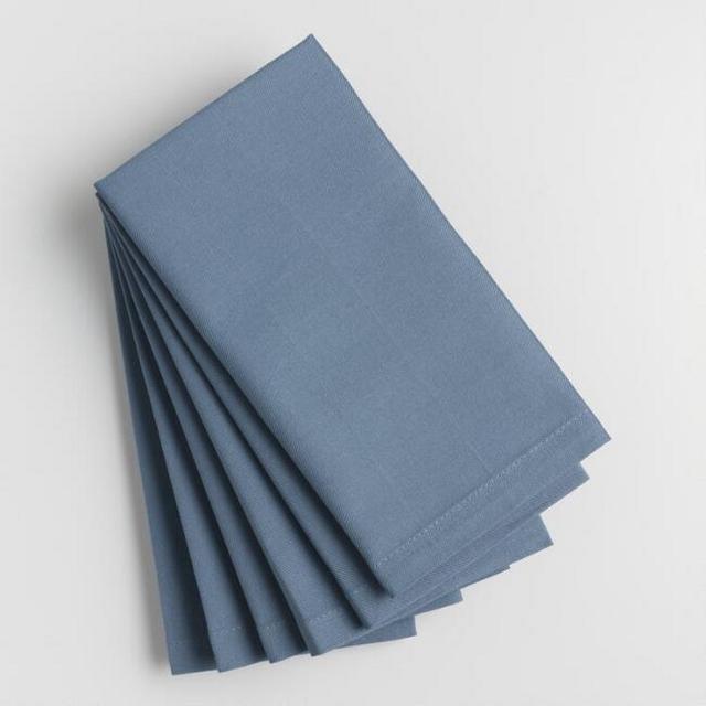 Cornflower Blue Buffet Napkins Set of 6