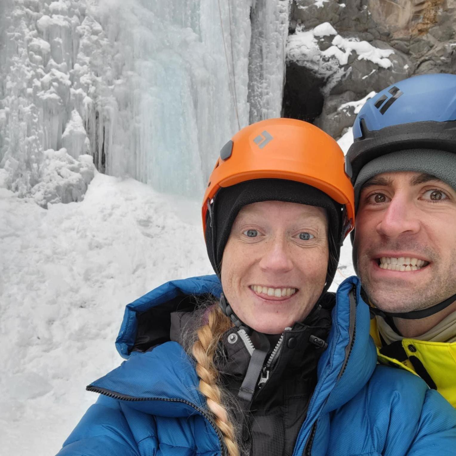 Ice climbing in Ouray