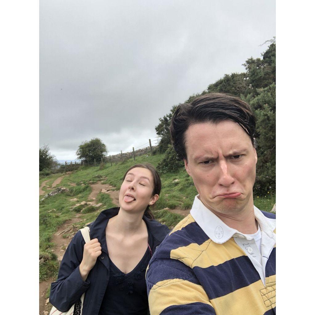 We like hiking. Cheddar Gorge.