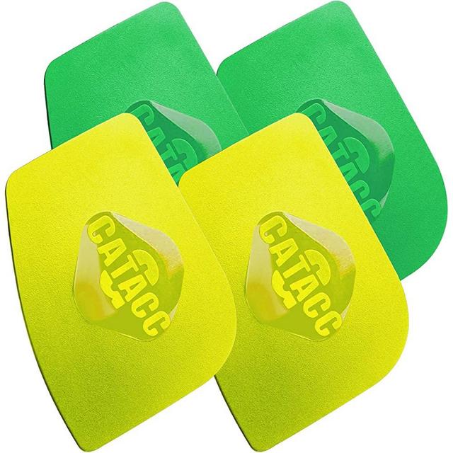 Original Pan Scrapers Set, 4 Pack Flexible Thicker Polycarbonate Plastic Pan Scraper Tools for Cast Iron Skillets, Cookware, Pans, Dishes and Pots