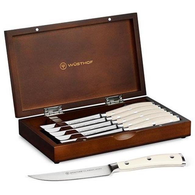 Wusthof Classic Steak Knife Set with Wood Case (8 Piece)