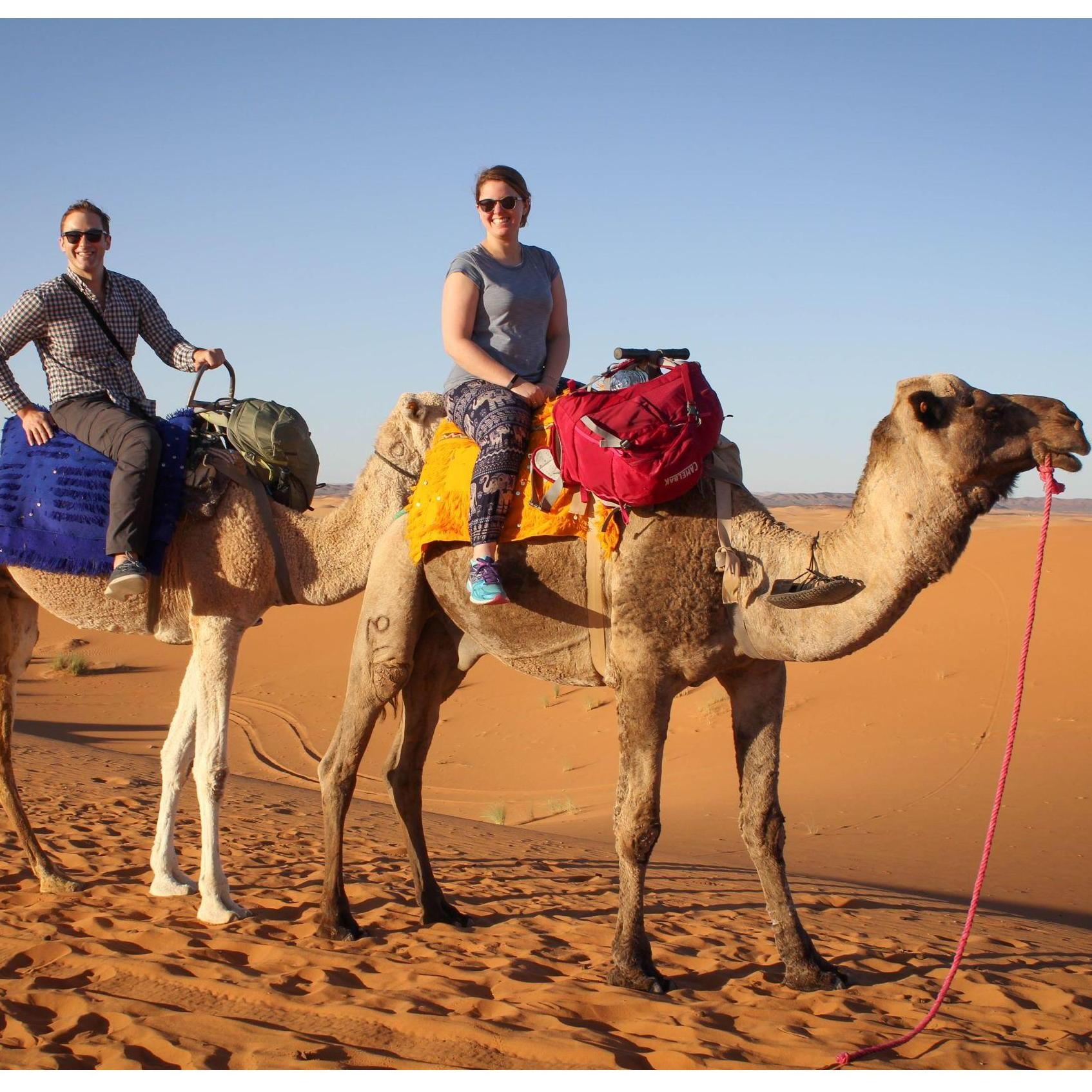 Riding Camels in Morocco