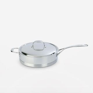 Atlantis Stainless Steel Sauté Pan with Helper Handle + Lid