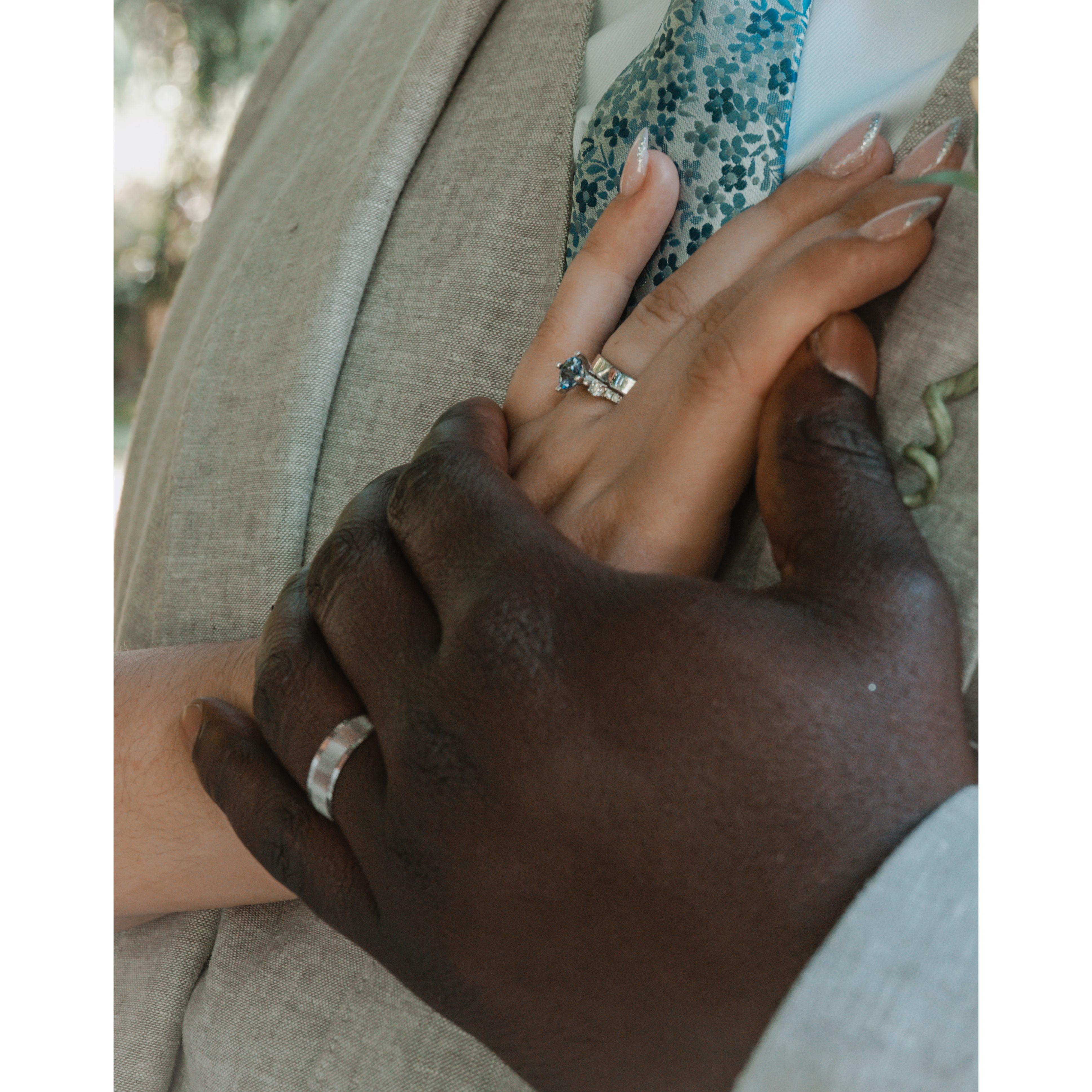 Tanzanite stone and wedding bands from Tanzania!