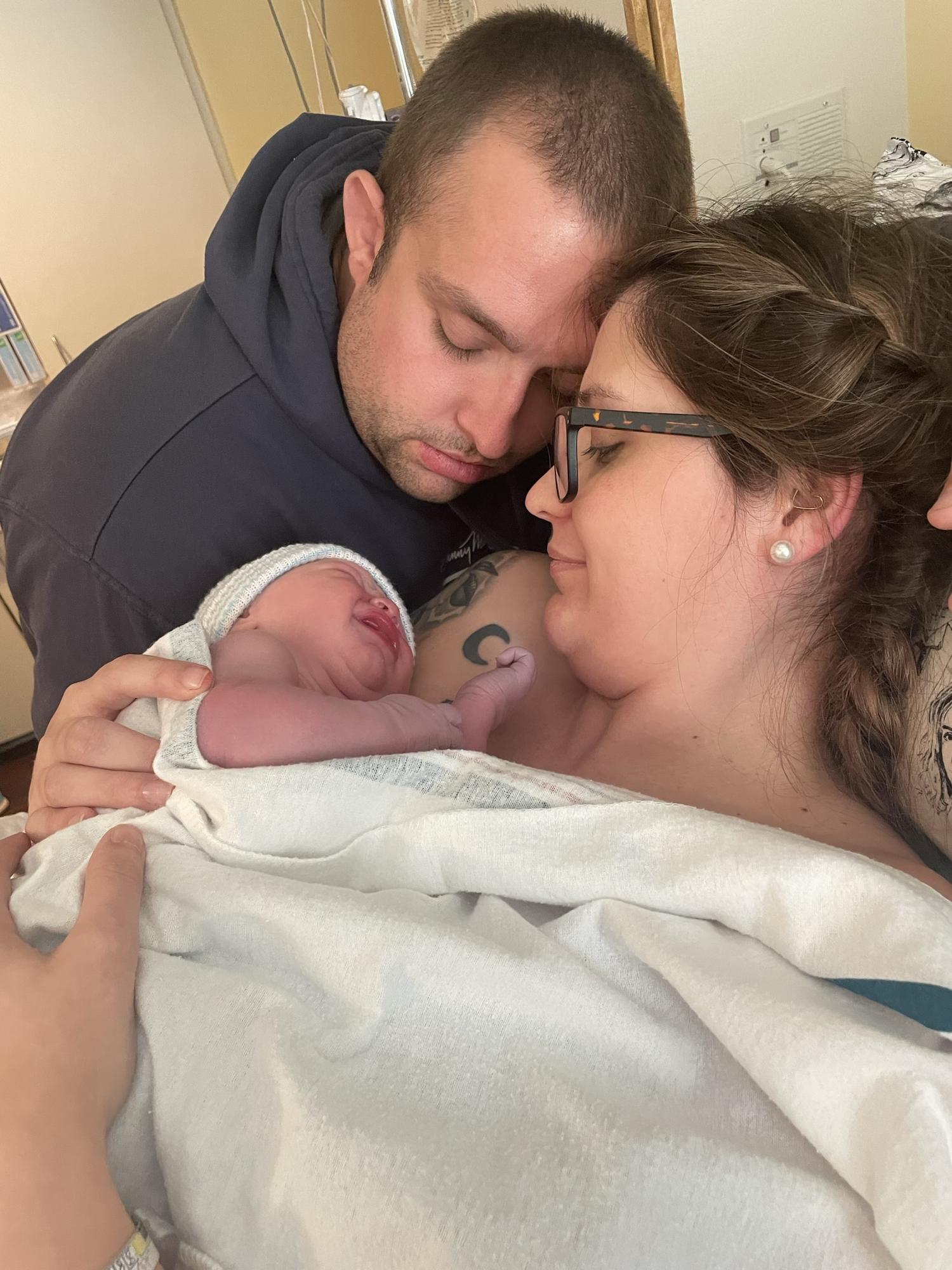 The moment our lives changed forever, Cordell was born!