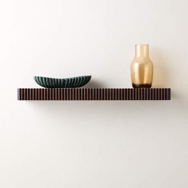 Palmer Dark Oak Wall Shelf 36"