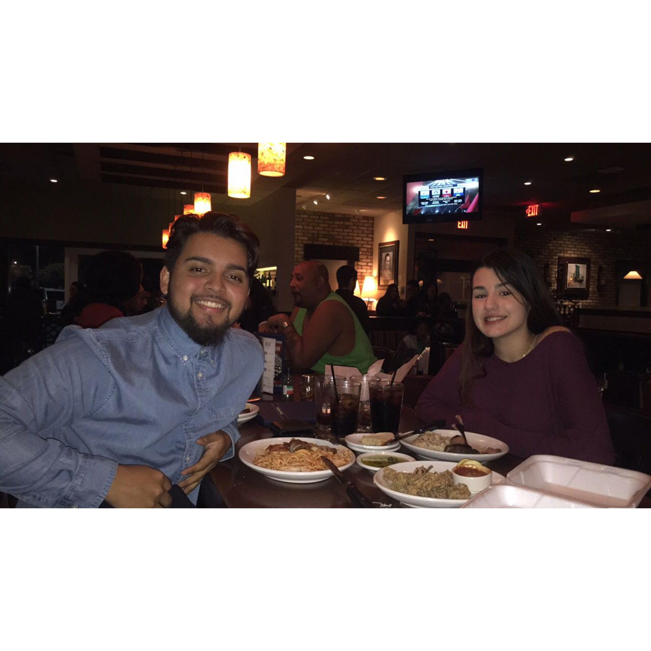 Our first date as an official couple, February 11, 2017.