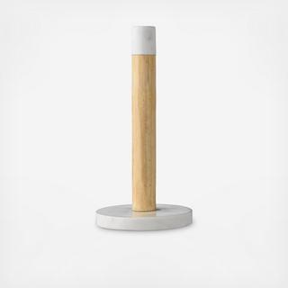 Wood & Marble Paper Towel Holder