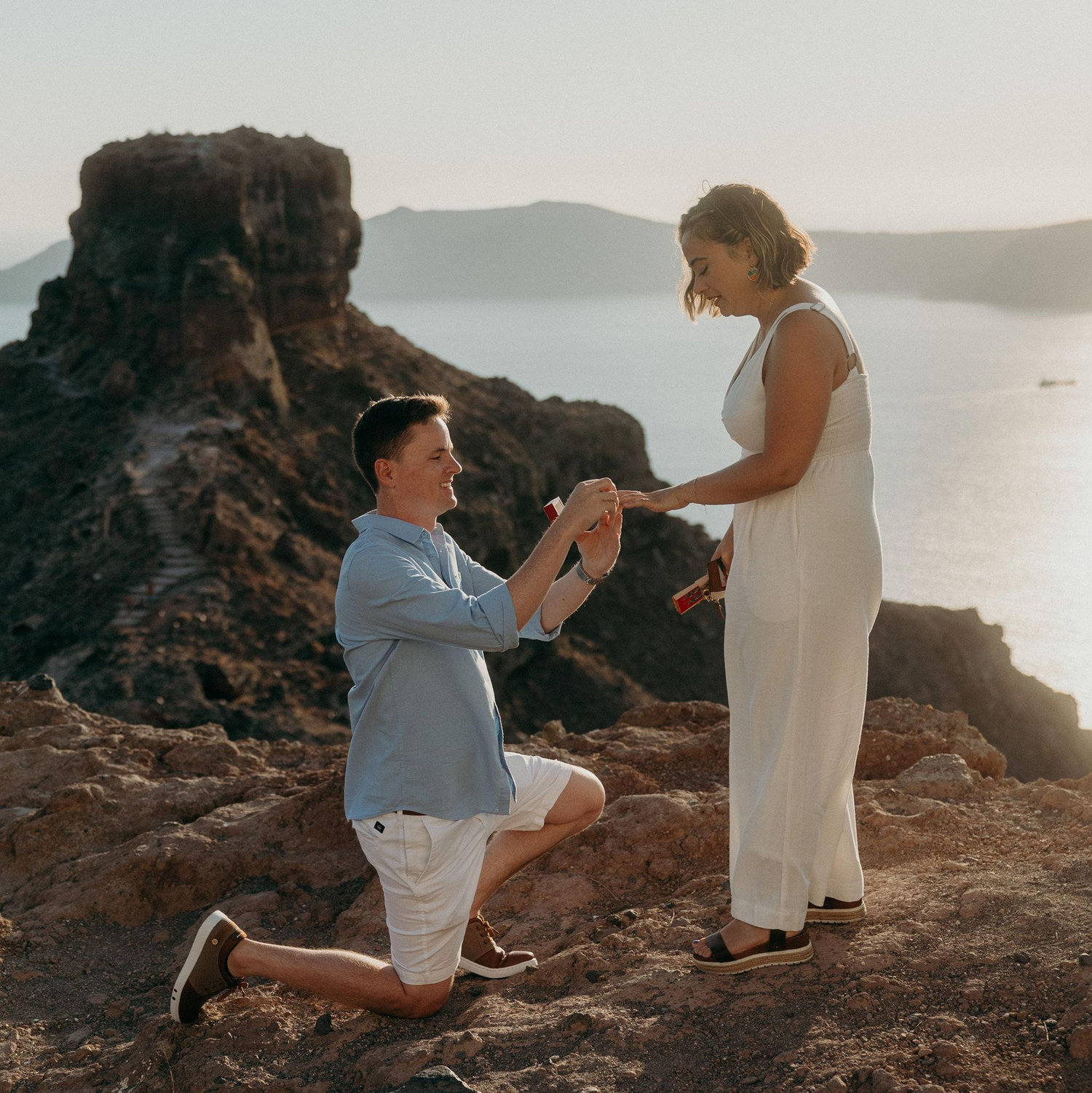 The day I said "YES!" - Santorini, Greece