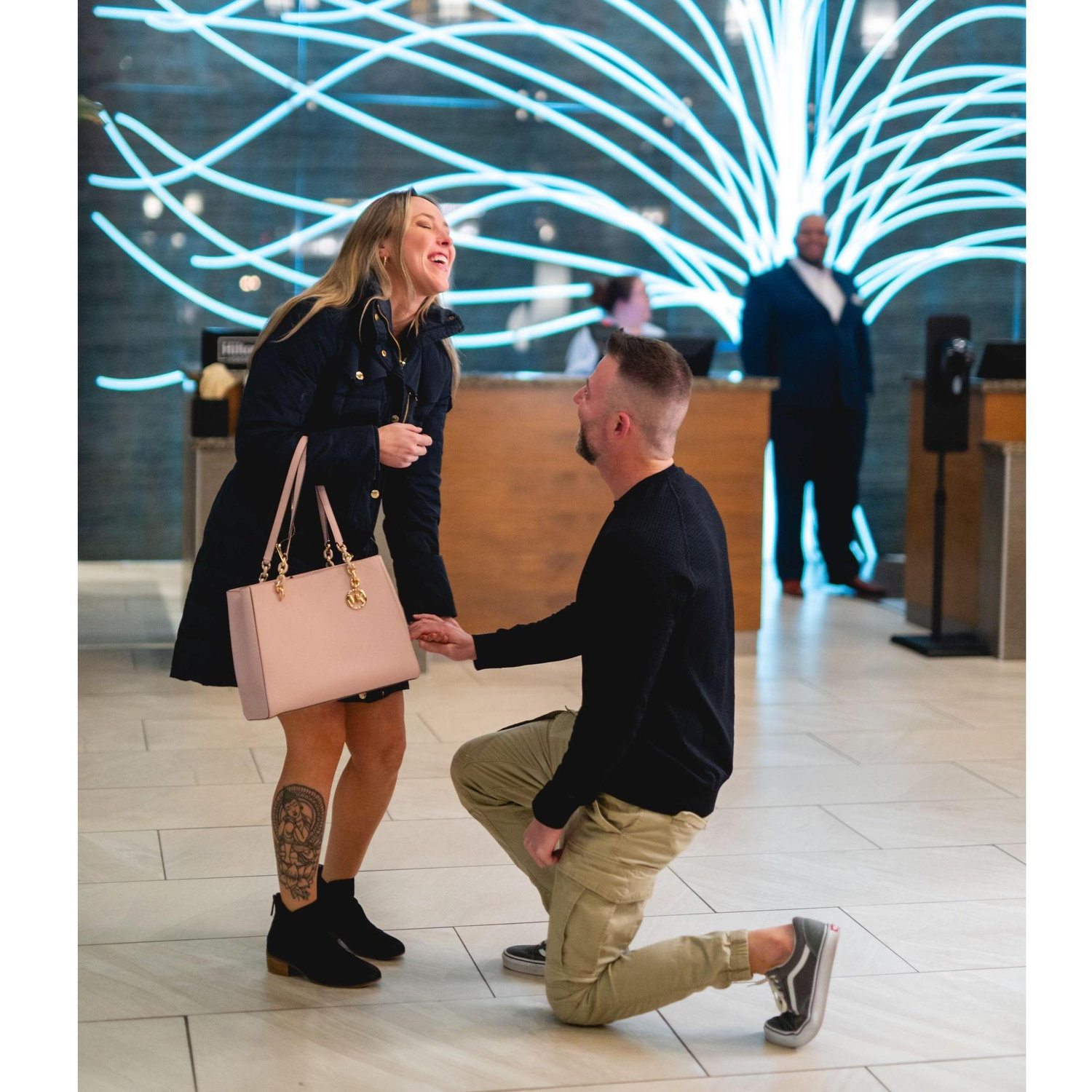 To getting engaged in Saratoga in 2024