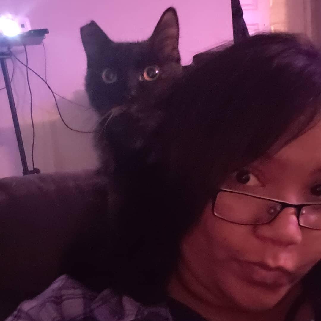 Zoe and MouMou after we adopted her! - December 2019