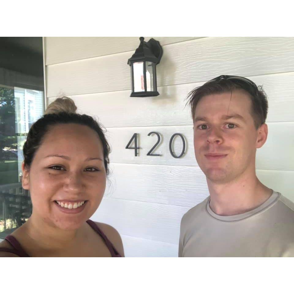 The day we finished our first house flip! Belleville, IL