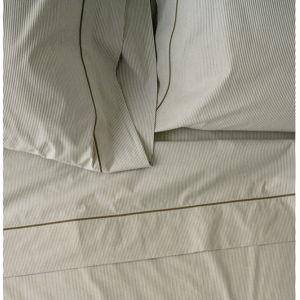 Hudson Yarn-Dyed Pinstripe Sheet Set - Winter Moss