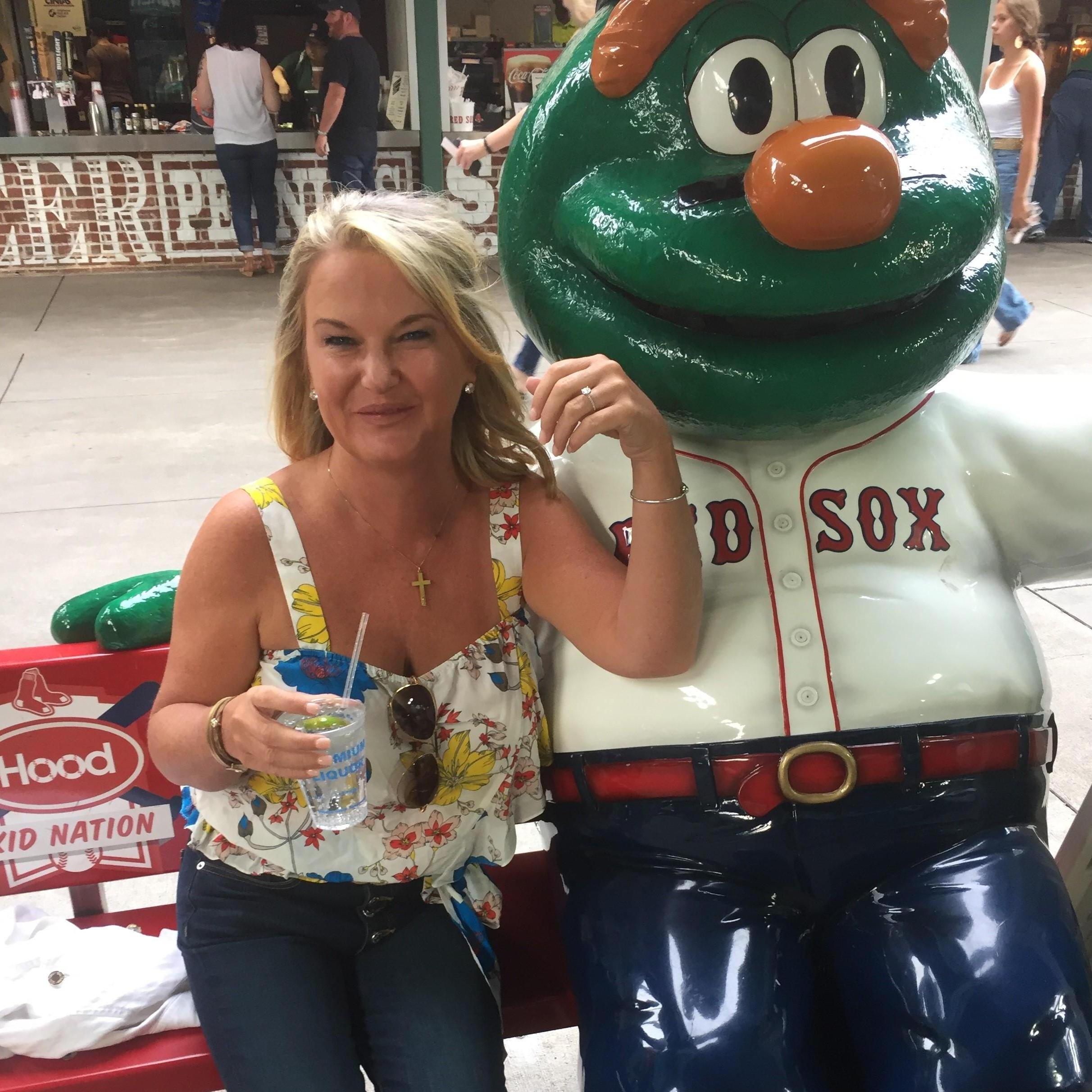 Steph's new ring = Wally approved! -Zac Brown- Fenway, 2019