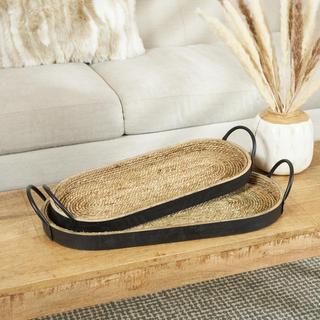 2-Piece Coiled Oval Tray