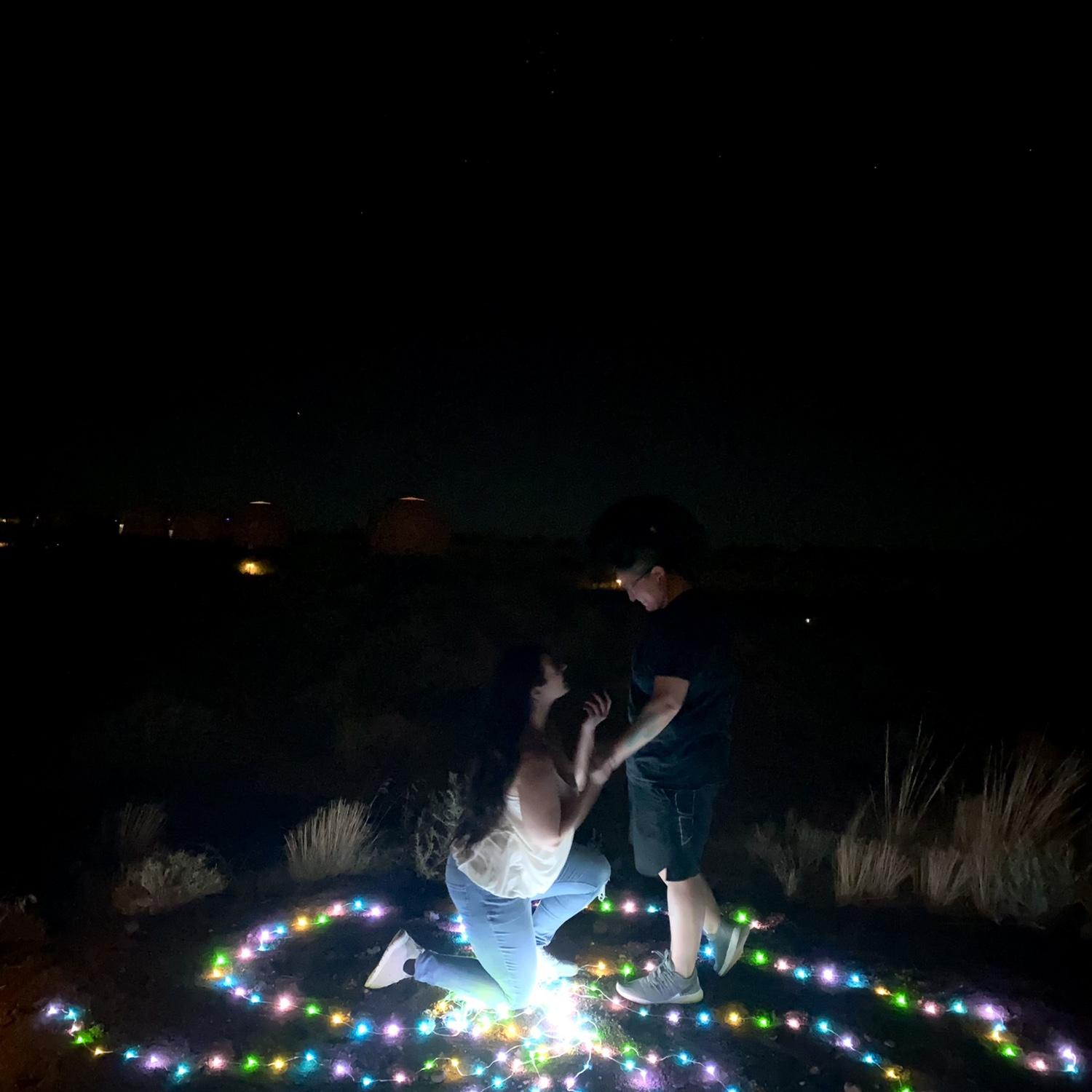 Sheena pops the question!