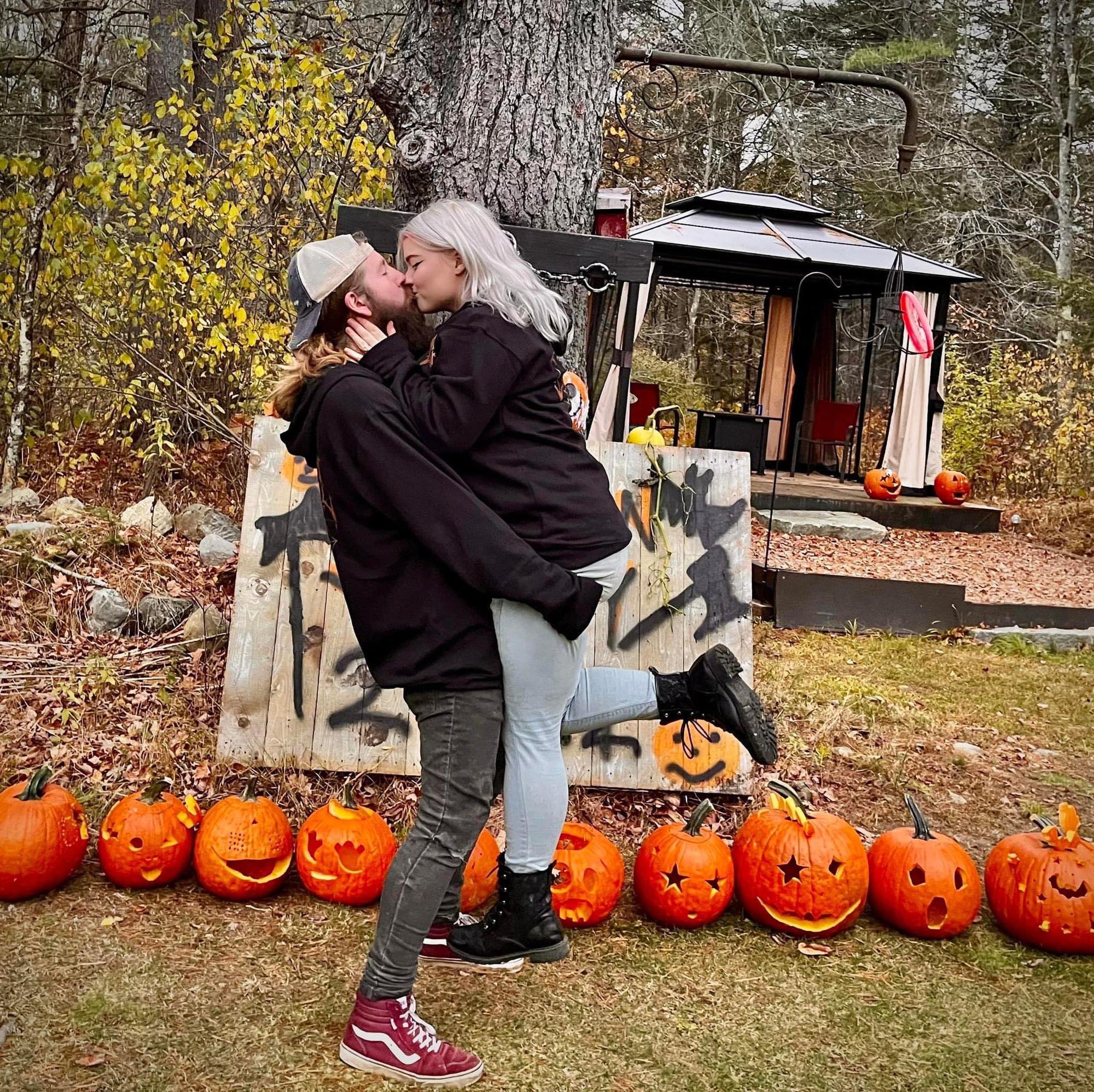 Christian and I at my family’s annual pumpkin Sunday celebration in 2022