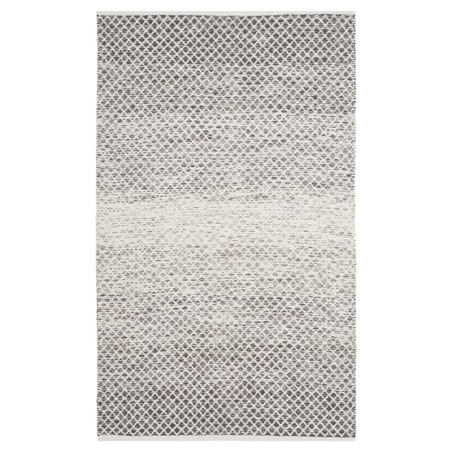 Light Gray/Ivory Geometric Flatweave Woven Accent Rug 3'x5' - Safavieh