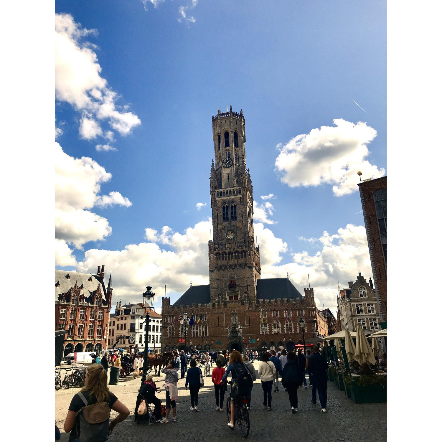 Views of Grote Markt, Brugges Belgium. Circa 2018