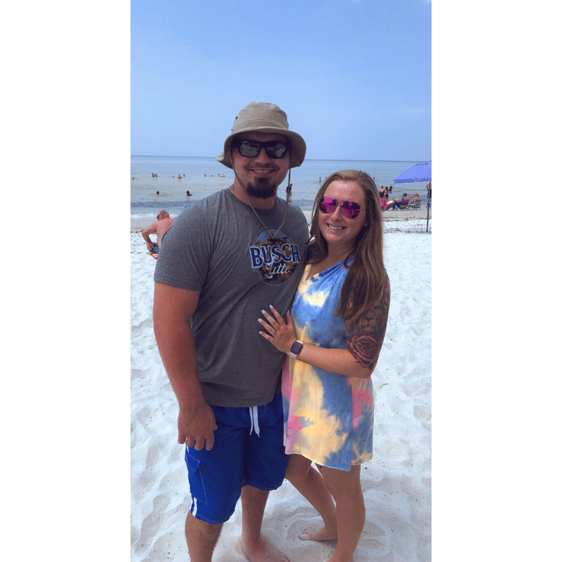 Our first beach vacation together