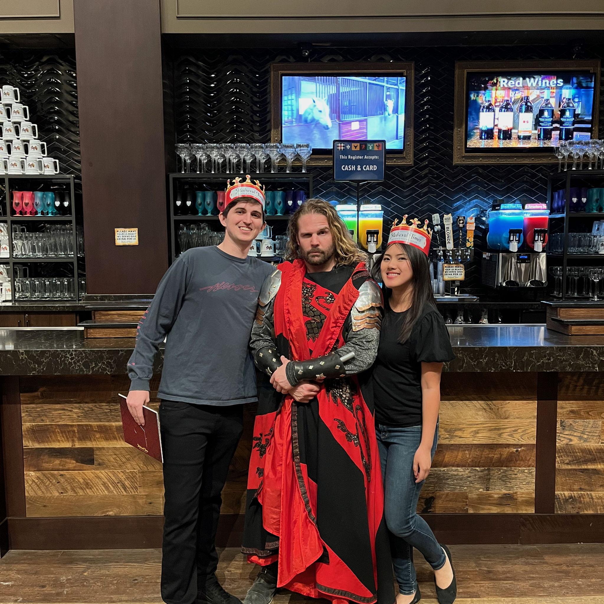 Lived as king and queen for the evening, with a highly-esteemed jouster