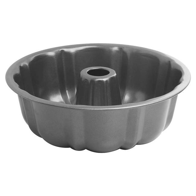 jioko 10 Inch Cake Pan, Non-Stick Fluted Tube Cake Pans for Baking, Bavarois, Brownie, Jello, Flan, Meatloaf