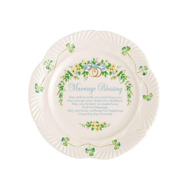 Belleek Pottery Marriage Blessing Plate