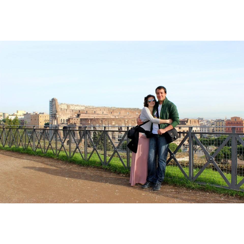 Our first trip together was a multi-country vacation with the whole Vessels clan to Greece, Italy and France.
[The Roman Colosseum]