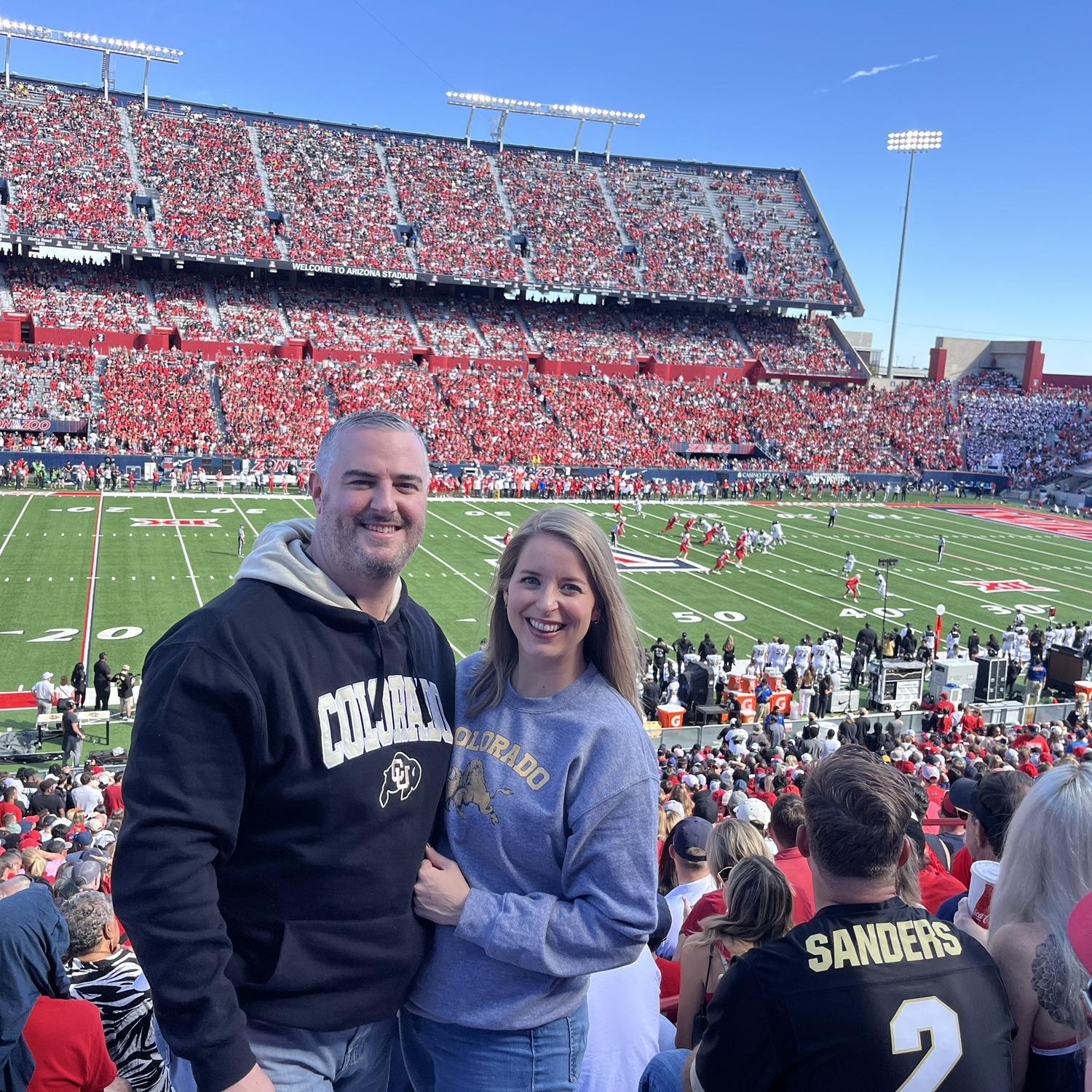 Cheering on the Buffs!