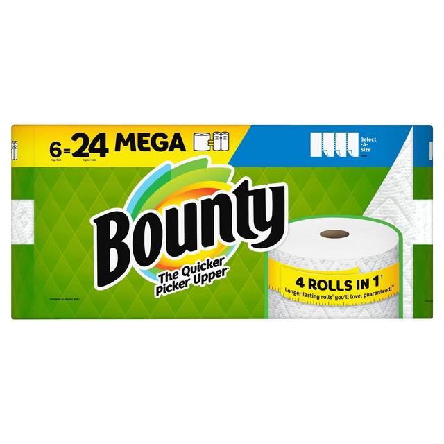 Bounty Select-A-Size Paper Towels - 6 Mega Rolls