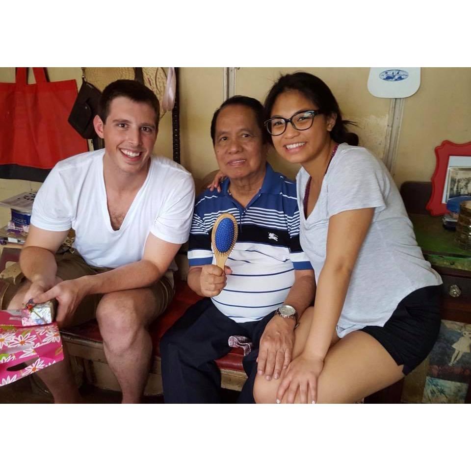 With Tatay - Kaylah's grandpa (March 2017)
