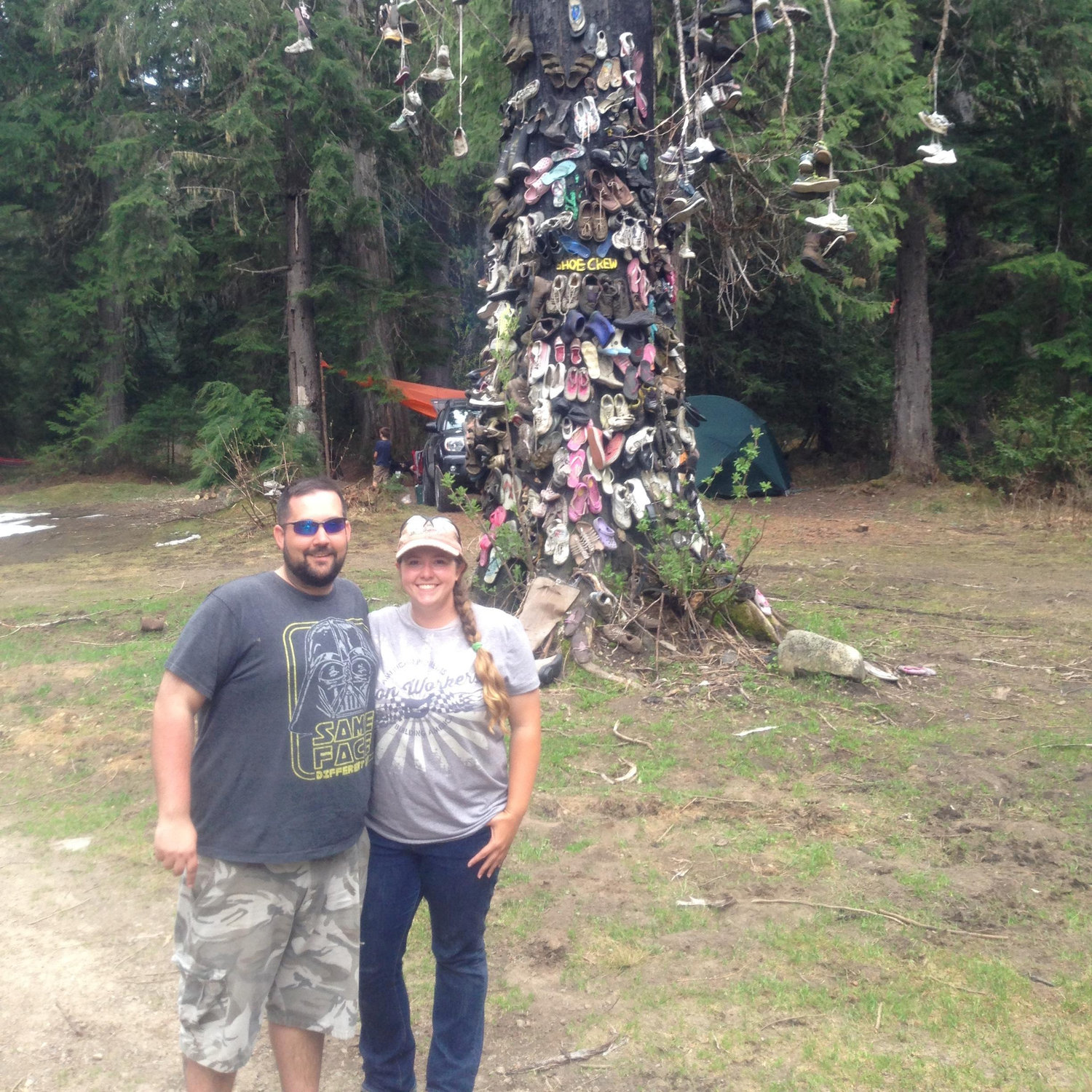 At the Shoe Tree while camping