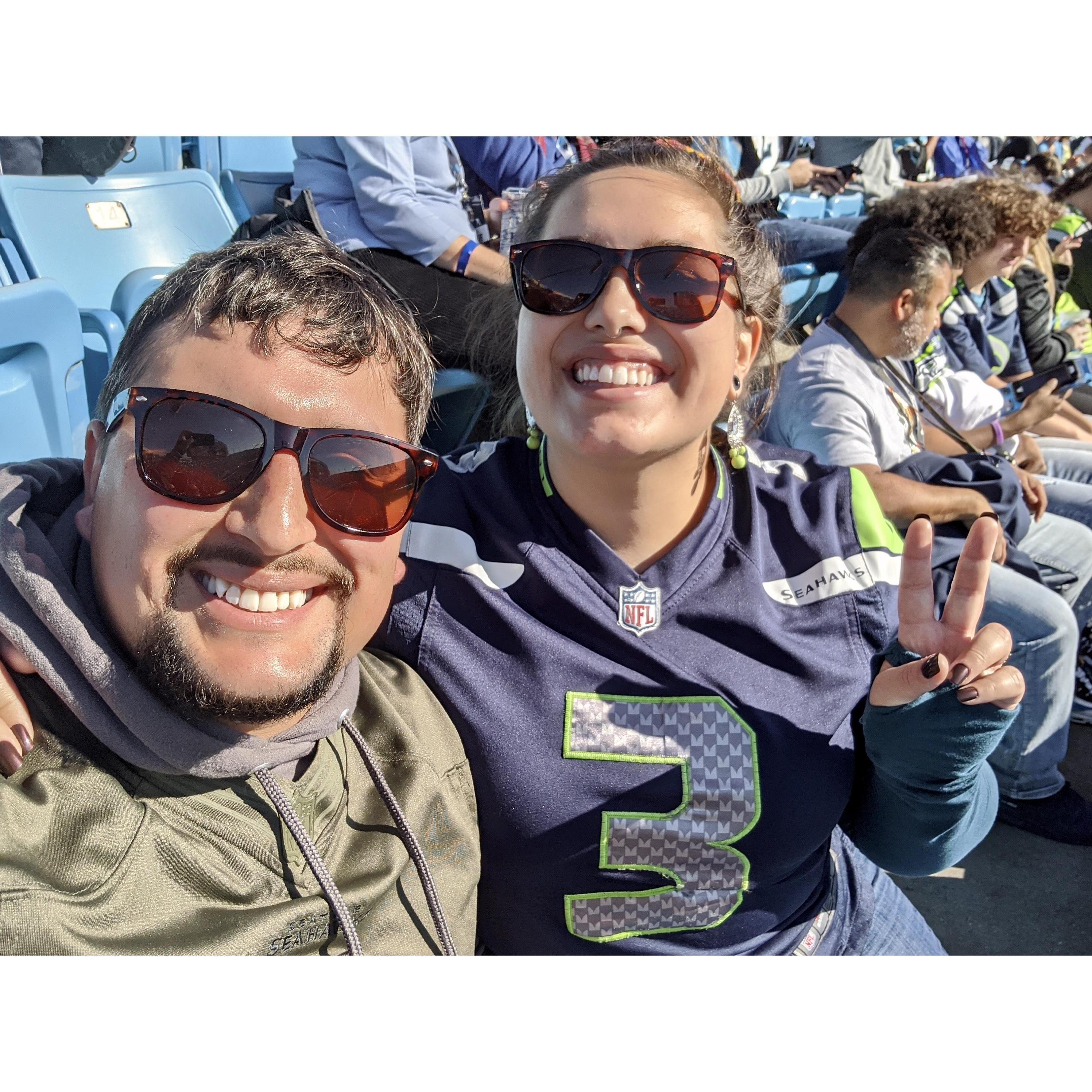 Our first time to the Seahawks game!!