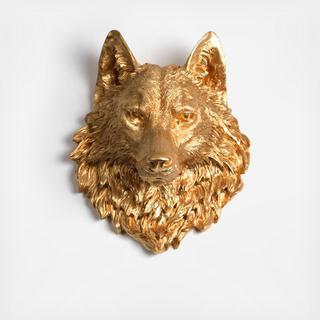 Resin Faux Taxidermy Wolf Head