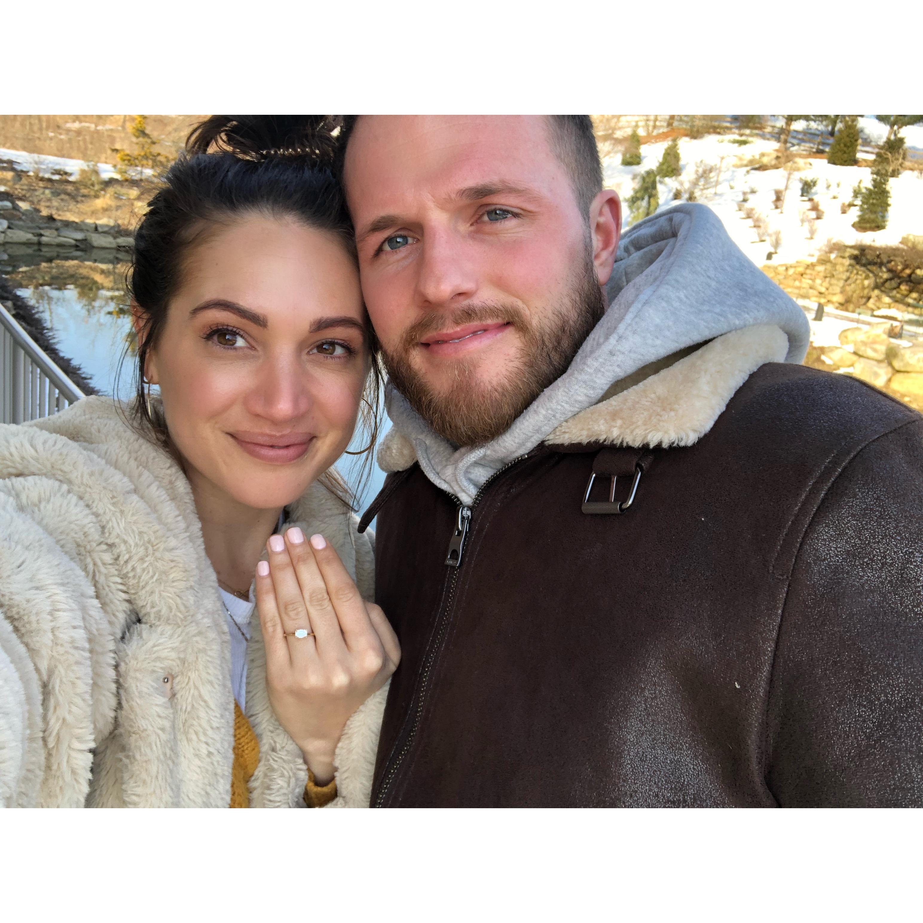When we got engaged!