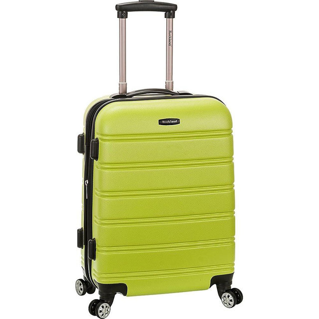 Rockland Melbourne Hardside Expandable Spinner Wheel Luggage, Lime, Carry-On 20-Inch