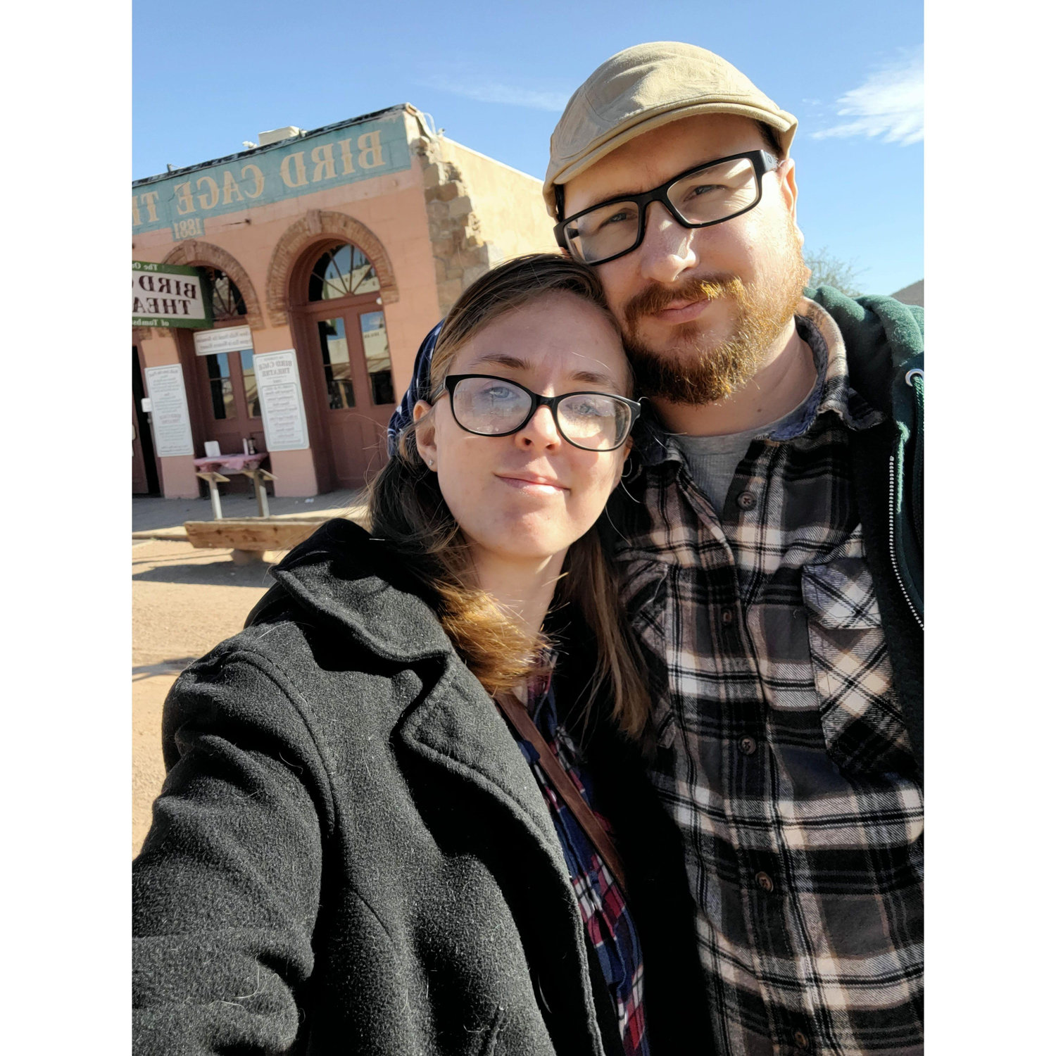 Tombstone! Travis's favorite picture of us
