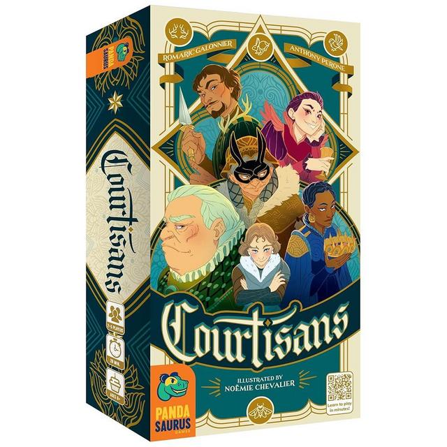 Pandasaurus Games Courtisans Card Game - Navigate Intrigue and Influence at The Queen's Banquet! Strategy Game, Fun Family Game for Kids & Adults, Ages 8+, 2-5 Players, 20-30 Min Playtime, Made