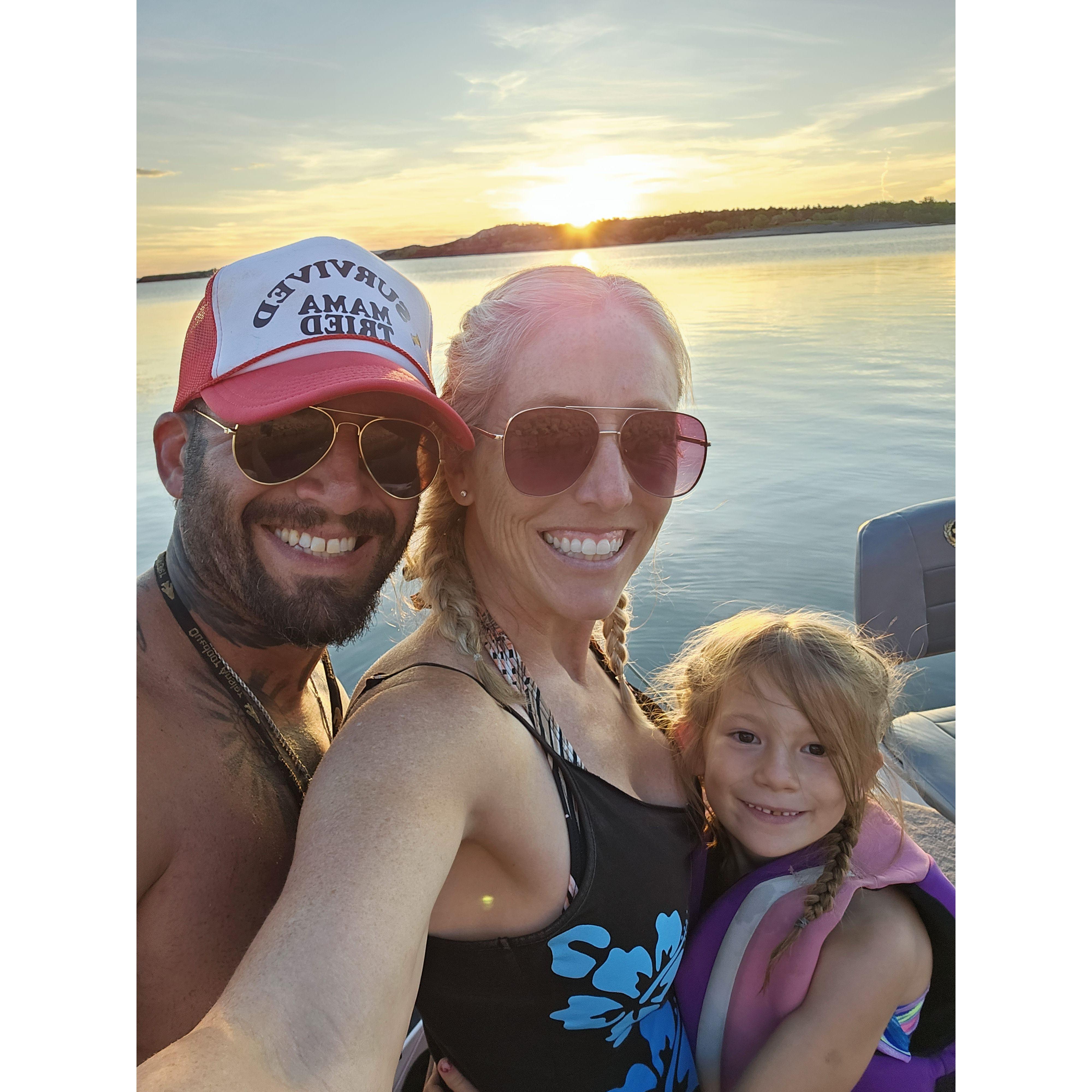 What can I say we love sunsets and fishing!