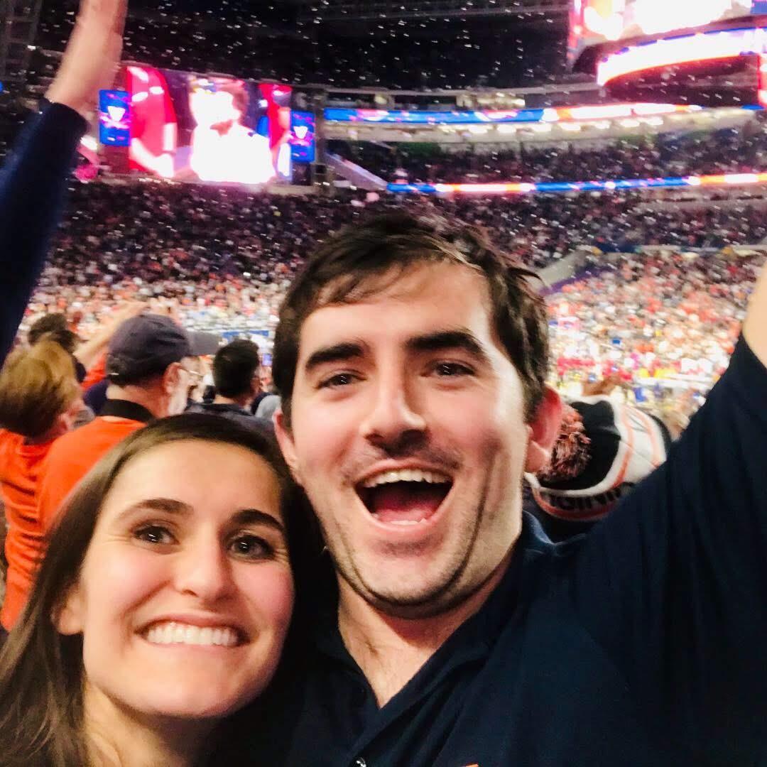 Pure joy after watching the HOOS win the NCAA Championship in Minneapolis!