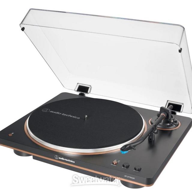 Audio-Technica AT-LP70XBT Belt-drive Turntable with Bluetooth - Black/Bronze