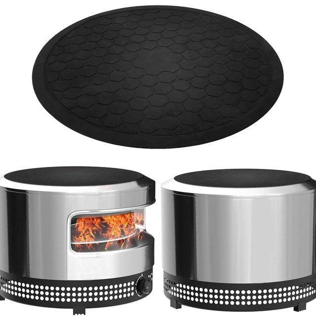 18.9" Oven Mat for Solo Stove Pi Prime Pizza Oven,Reusable Waterproof Sillicone Mat,Anti-Slip and Heat-Resistant Oven Mat for Solo Stove Outdoor Pizza Oven