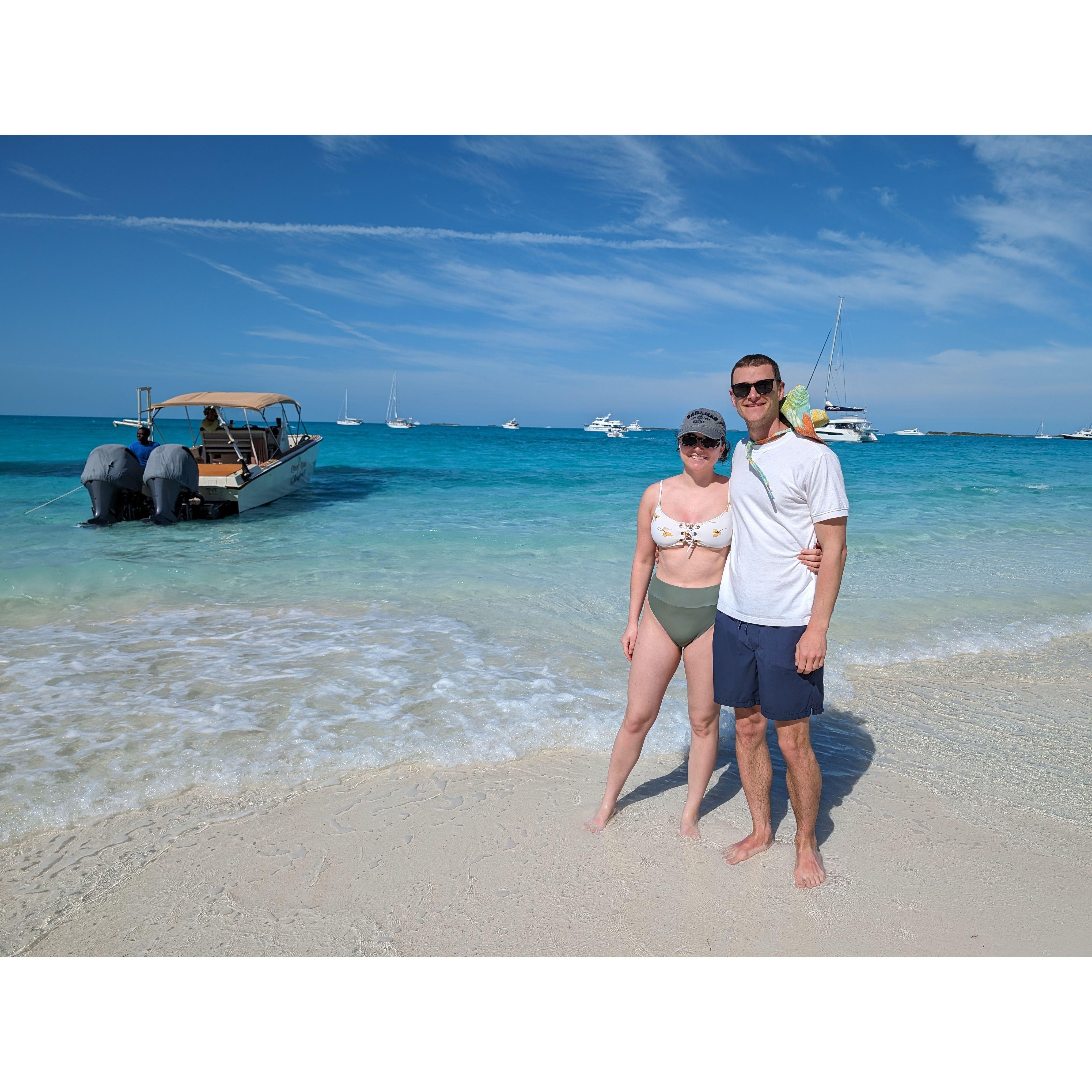 Crystal waters in the Bahamas