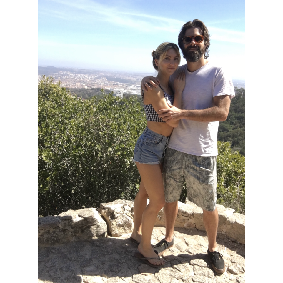 We loved Portugal- this was after a steep hike in Sintra.