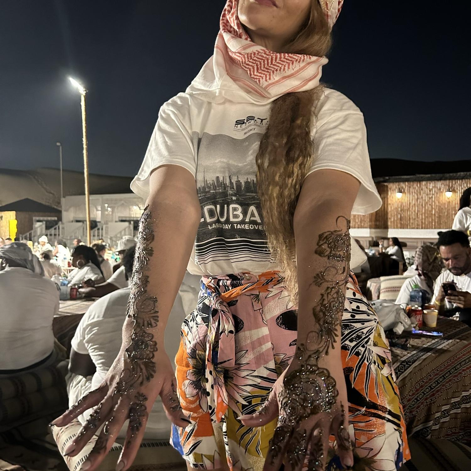 Desert dinner in Dubai