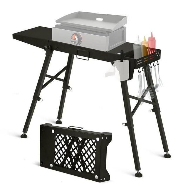 Griddle Stand for Blackstone Griddle Table Fits Blackstone Table Top Grill 17 Inch and 22 inch Portable with Folding and Height Adjustable Legs
