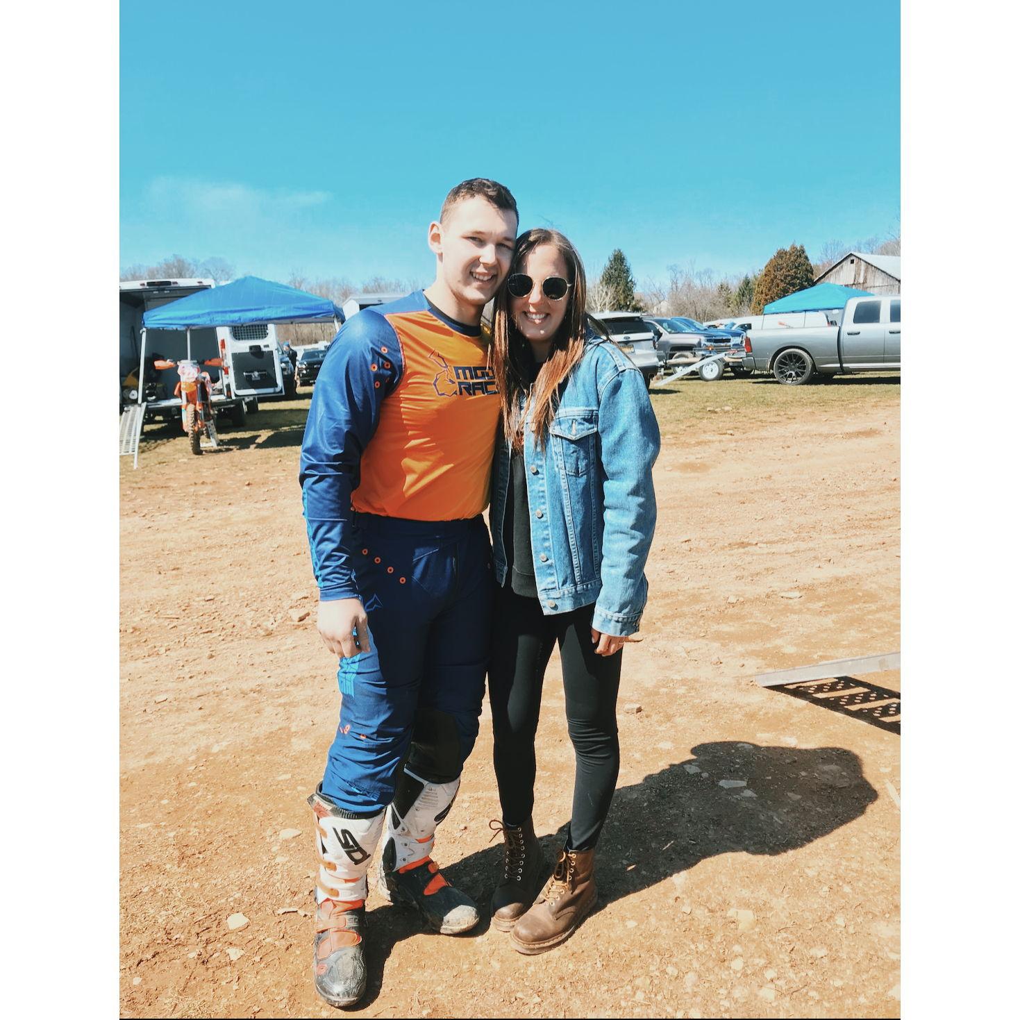 Dirt bike racing